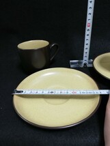 CS5152.【未使用】 Noritake ノリタケ フォークストーン カップ ソーサー コーヒーカップ ティーカップ 昭和レトロ　ブラウン　2客/60_画像6