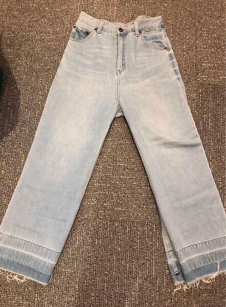 12960円 新品 BEAUTY&YOUTH UNITED ARROWS カットオフワイドデニム パンツ ユナイテッドアローズ