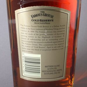 未開栓 FAMOUS GROUSE GOLD RESERVE AGED 12YEARS 1896 ウイスキー 43% 1000ml 古酒 お酒 アルコール ヴィンテージ #60※049の画像5