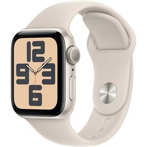 美品 Apple Watch アップルウォッチ SE Gen2 GPS 40mm MR9U3J/A A2722 スターライト スポーツバンド アルミニウムケース #60※092/b.k