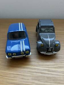 norev ノレブ　Citroen 2cv シトロエン　ルノー　8 ゴルディーニ　renault 1/43 2台セット