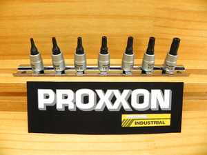 PROXXON プロクソン 1/4(6.35) トルクスレンチ ソケット7点セット いじり止め穴付 *83654