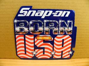 送料込 Snap-on スナップオン ステッカー BORN IN THE USA 旧ロゴ