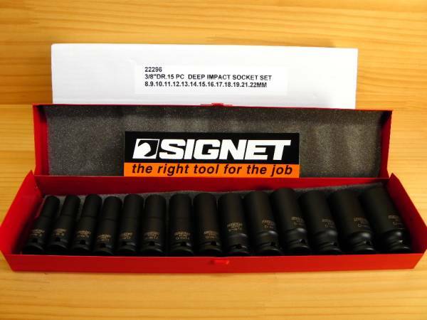 シグネット 3/8(9.5) ディープ インパクト ソケットレンチ セット SIGNET 22296