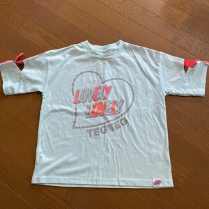 パステルグリーンデザインTシャツ130cm