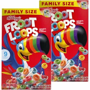  colorful ... american . morning meal!USA Kellogg'skerog fruit loop multi gray n* serial 2 box 