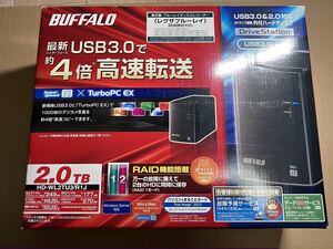 BUFFALO USB3.0＆2.0対応 レグザブルーレイ RAID機能搭載 2TB 外付 ハードディスク 2TB HD-WL2TU3/R1J HDD WD10EZRZ 搭載