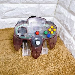 【N64】Nintendo64 クリアパープルコントローラー