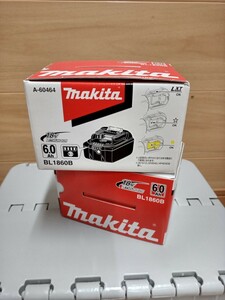 新品 未使用 未開封 出品多数　マキタ　makita 18V充電池 BL1860B 2個まとめて　リチウムイオンバッテリー 雪マーク