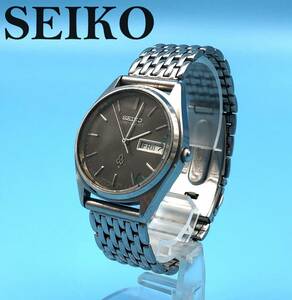 7703101-2【SEIKO】セイコー/7853-7020/8N3279/QZ/クォーツ/3針/デイデイト/腕時計/時計/黒文字盤/稼働/美品