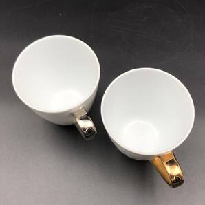 7702901-4【Noritake】fine porcelain/ノリタケ/リズモアミ/アミ/金と銀/ペアマグカップ/金/銀/マグカップの画像5