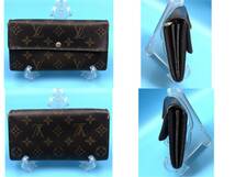 7703300-1【LOUIS VUITTON】ルイヴィトン/モノグラム/LV/長財布/二つ折り/小銭入れ/札入れ/ポルトフォイユ サラ/財布/ウォレット_画像3