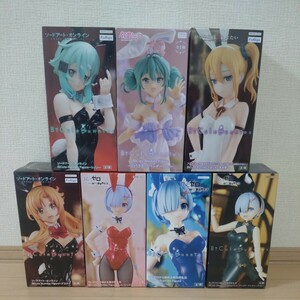 【未開封】 BiCute Bunnies Figure ★初音ミク☆レム☆アスナ☆シノン☆早坂愛★フィギュア７点