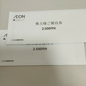 普通郵便 送料無料　イオン北海道の株主優待券5000円分　有効期限：2025年6月30日です