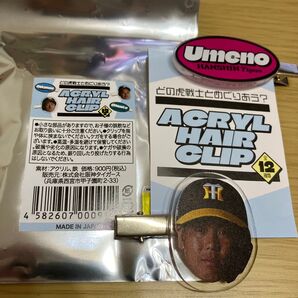 ☆梅野隆太郎捕手☆アクリルヘアクリップ☆未使用☆