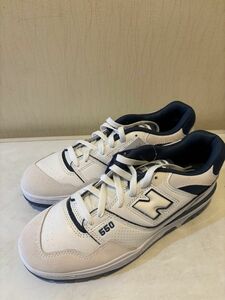 ニューバランス 550 BB550 STG D スニーカー ： ホワイト×ブルー New Balance 27㎝