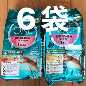 ピュリナワン キャット 室内飼い猫用 2kg 6袋