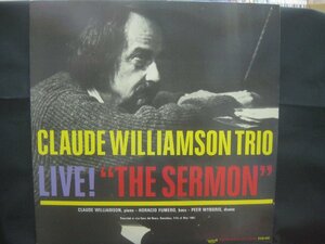 クロード・ウイリアムソン / Claude Williamson Trio / Live! The Sermon ◆LP8632NO GBRP◆LP