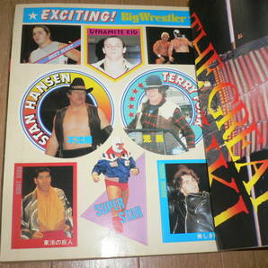 ビッグレスラー 1982年10月号 10号 付録ステッカーポスター付 グレートカブキ タイガーマスク アントニオ猪木天龍プロレス雑誌プロレスラーの画像4
