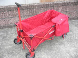 coleman Coleman outdoor Wagon carry wagon carry cart red red camp supplies barbecue park Event motion . luggage go in 