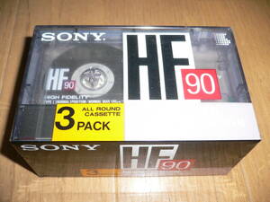*新品未開封 SONY HF 90 90分 3本パック 3巻 ノーマルポジション カセットテープ ソニー NORMAL POSITION* 