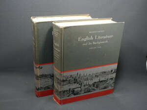 洋書　 English Literature and Its Backgrounds Vol.1 Vol.2　ハードカバー
