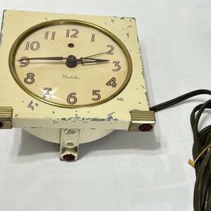 【動作品】WESTCLOX ウエストクロック 置時計 電気 時計 アメリカン ビンテージ 電源60Hz地域の画像7