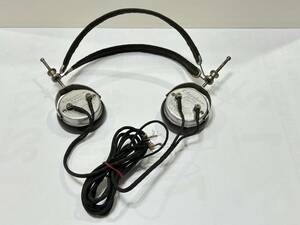  Showa Retro magnetic receiver vacuum tube radio . stone radio headphone [ details unknown operation not yet verification ]