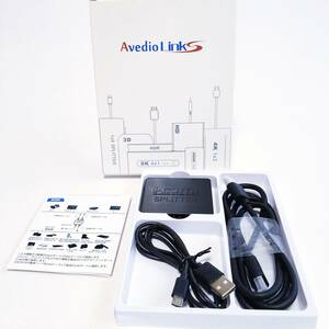 「一円スタート」avedio links 4K HDMI スプリッター 1入力2出力「1円」AKI01_2577