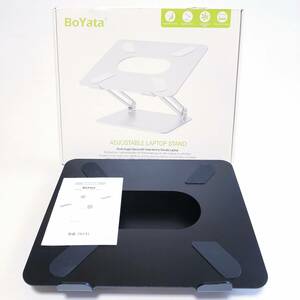 [ one jpy start ]BoYata laptop stand 11-17 -inch withstand load 20kg black N19[1 jpy ]AKI01_2579