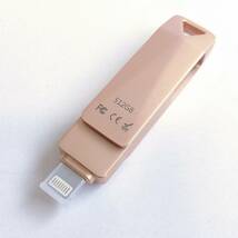 「一円スタート」Patianco USBメモリ 512GB for iPhone/iPad/ipod ピンク「1円」AKI01_2692_画像3