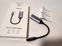 【一円スタート】UGREEN USB C HDMIアダプター 4K 60Hz Type C Thunderbolt 3 USB C 1円 HAM01_2579_画像1