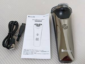 【一円スタート】Belando シェーバー メンズ 電気シェーバー 360° 回転式 27枚刃 乾湿両用「1円」IKE01_1534