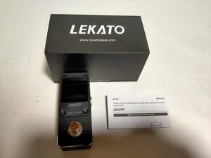 [ one jpy start ]LEKATO AT-07 tuner tuner pedal tu Roo bypass attaching electric guitar . base. tuner 1 jpy HAM01_2678
