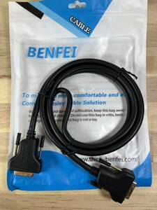 【一円スタート】BENFEI 1.8m DVI - DVI ケーブル 2K@60Hz デュアル リンク、DVI-D - DVI-D ケーブル「1円」URA01_3226