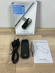 【一円スタート】C28 オーディオトランスミッター＆レシーバー 2in1 Bluetooth5.0 [C28] 3.5mmイヤホンジャック対応「1円」URA01_3262