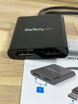 【一円スタート】StarTech.com DisplayPort - 2x DisplayPort マルチモニタースプリッタ 2ポートMSTハブ「1円」URA01_3274_画像2