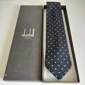  Dunhill (Dunhill) black . shape dot necktie 