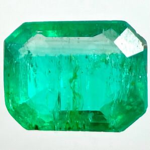 ●天然エメラルド0.474ct●m 約5.6×4.3mmソーティング付 ルース 裸石 宝石 ジュエリーjewerly emerald DE0の画像1