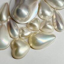 変形!!★マベパール13点おまとめ250ct★M 10.5-39.8mm パール 半円真珠 ジュエリー 裸石 宝石 pearl jewelry _画像1