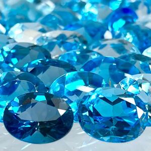 大量!!●天然ブルートパーズおまとめ200ct●m ルース 裸石 ジュエリー ブルートパーズ jewelry blue topaz ②