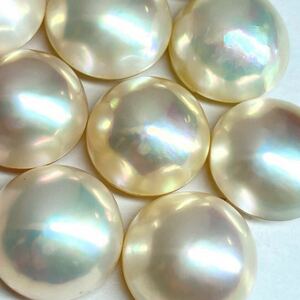 ●マベパール9点おまとめ●m 約13.3-14.6mm 15.7g/78.5ct pearl パール 半円真珠 ジュエリー jewelry 裸石 宝石 EB1