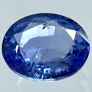 ●天然ブルーサファイア0.942ct●j 約6.7×5.5mmソーティング付 ルース 裸石 宝石 ジュエリーjewerly sapphire blue