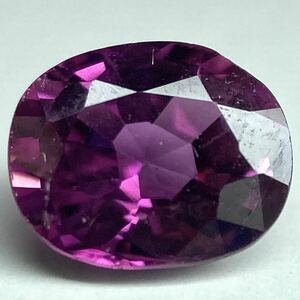 ●天然サファイア0.683ct●m 約5.76×4.74mm ルース 裸石 パープル sapphire purple 宝石 ジュエリー ソーティング付　n