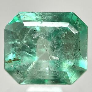 ●天然エメラルド1.842ct●m 約7.9×6.9mmソーティング付 ルース 裸石 宝石 ジュエリーjewerly emerald DE0