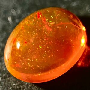 遊色効果!!●天然ファイアオパール1.119ct●m 約7.7×6.2mm ルース 裸石 宝石 ジュエリー jewelry fire opal CB0/DB0