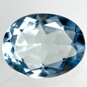 ●天然アクアマリン1.713ct●m 約9.2×7.2mmソーティング付 ルース 裸石 宝石 ジュエリーaquamarine