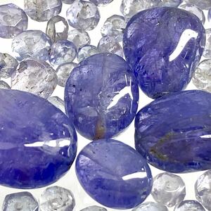 大量!!●天然タンザナイトおまとめ20ct●m ルース 裸石 宝石 ジュエリー jewerly tanzanite