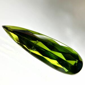 ●天然トルマリン3.537ct●m 約19.9×6.0mm ルース 裸石 宝石 ジュエリー tourmaline jewelry green グリーン