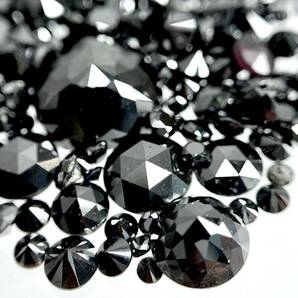 ●天然ブラックダイヤモンドおまとめ10ct●m ルース 裸石 宝石 ジュエリー jewelry black diamond ルース ②の画像1